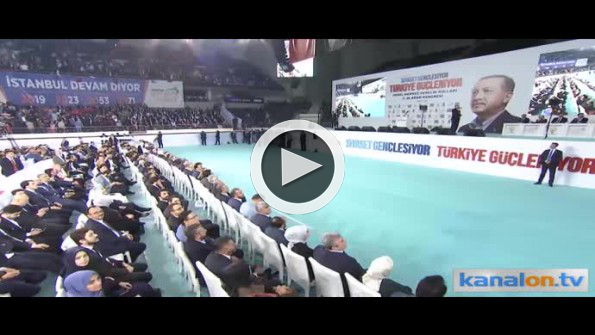 Erdoğan’ı hayran bırakan pankart