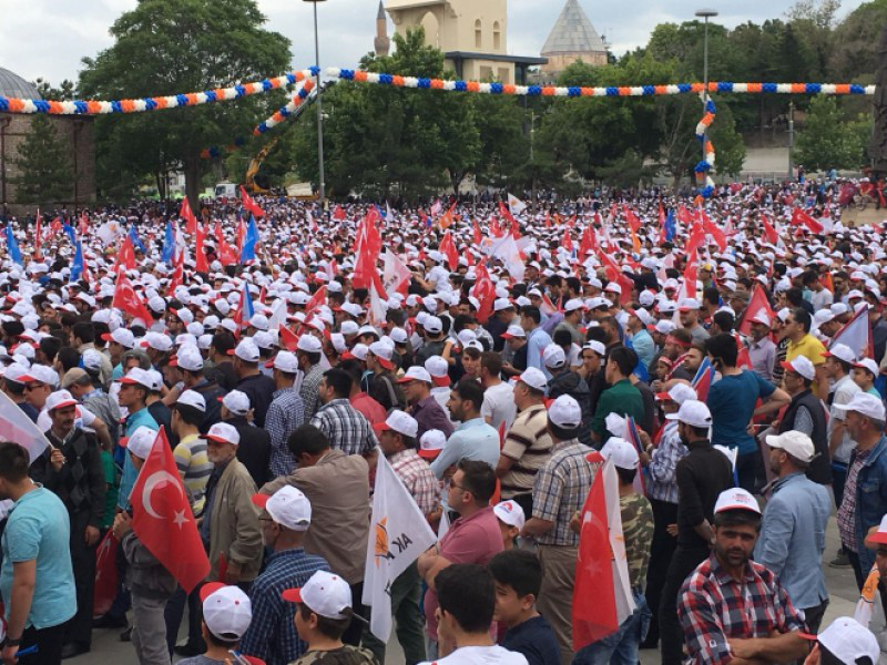 Konya’daki tarihi mitingden kareler