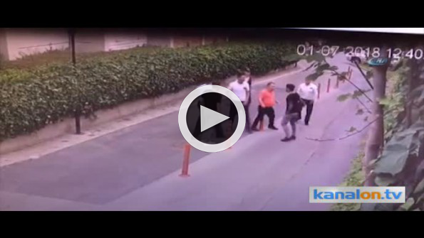 Site güvenliğine satırlı saldırı kamerada!