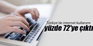 “Türkiye’de internet kullanımı yüzde 72’ye çıktı“