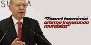 Erdoğan: Ticaret hacmimizi artırma konusunda mutabıkız