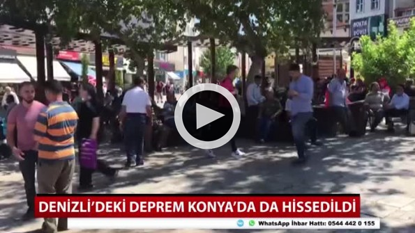 Denizli’deki deprem Konya’da da hissedildi