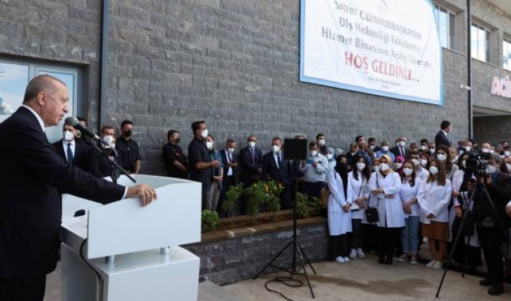 Cumhurbaşkanı Erdoğan Rize’de fakülte açılışına katıldı