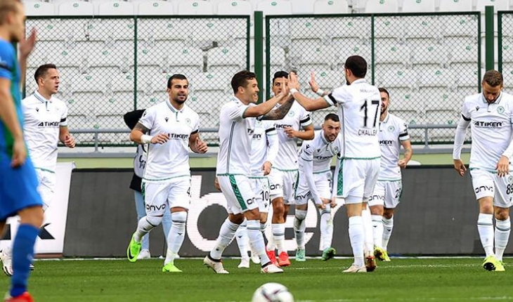 Konyaspor’da 11 oyuncu gol sevinci yaşadı