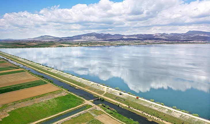 Konya’daki Suğla Gölü yağmur ve kar sularıyla yeniden canlandı