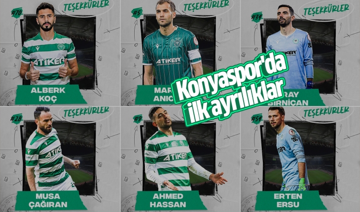 Konyaspor’da ilk ayrılan isimler belli oldu